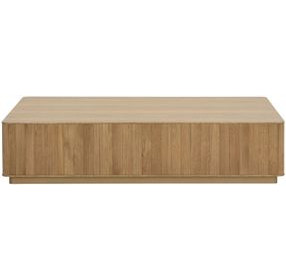 Thessaly Rustic Oak Rectangular Cocktail Table