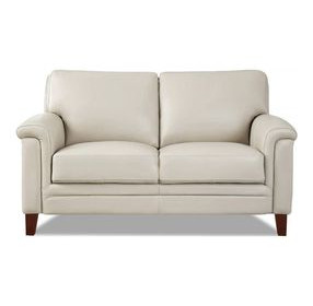 Wendover Vanilla Leather 62" Loveseat