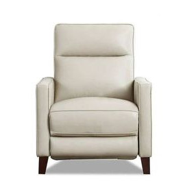 Arden Vanilla Leather Zero Gravity Power Recliner with Power Headrest and USB Charging