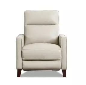 Arden Vanilla Leather Zero Gravity Power Recliner with Power Headrest and USB Charging
