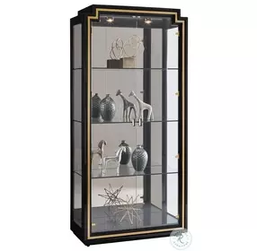 Lyric Oak Wood Display Cabinet