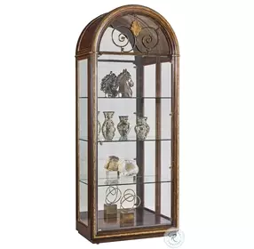 Aria Brown Display Cabinet