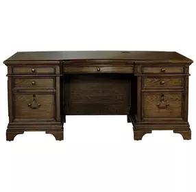 Hartshill Burnished Oak Executive Desk