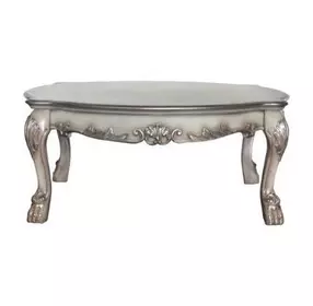 Dresden Vintage Bone White Oval Cocktail Table