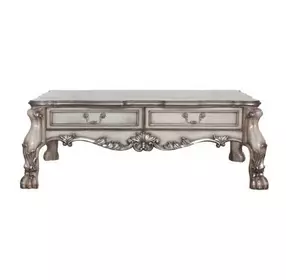 Dresden Vintage Bone White Rectangular Cocktail Table