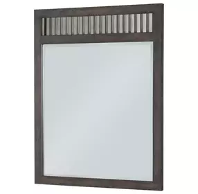 Bunkhouse Aged Barnwood Rectangular Dresser Mirror