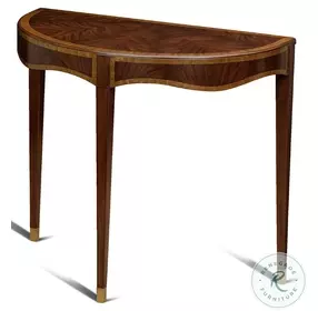 English Crotch Mahogany Console Table