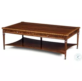 Lawson Crotch Mahogany Cocktail Table