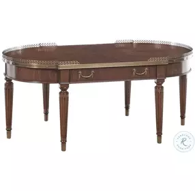 Starboard Crotch Crown Walnut Cocktail Table