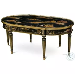 Fortune Black Lacquered Cocktail Table