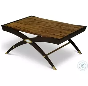 Ofram Brown And Black Cocktail Table