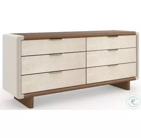 Botero Retro Walnut and Smoke Birdseye Dresser