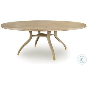 Maison '47 Blonde Cerused 84" Round Dining Table