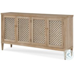 Maison '47 Blonde Cerused Mesh Front Sideboard