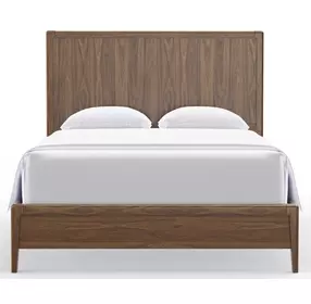 Nordhaven Nordic Walnut King Panel Bed