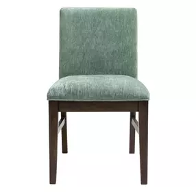 West End Sage Green and Saddle Brown Upholstered Parson Side Chair Set of 2