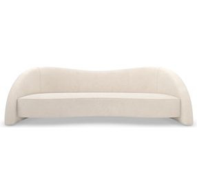 Movement Ivory Performance Fabric 105" Sofa