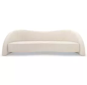 Movement Ivory Performance Fabric 105" Sofa