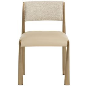 Baymont Napa Beige and Santa Cruz Oatmeal Upholstered Dining Chair Set of 2