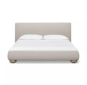 Rayne Cream King Upholstered Panel Bed