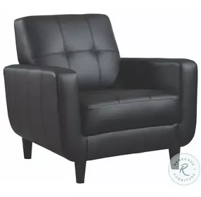 Aaron Black Accent Chair