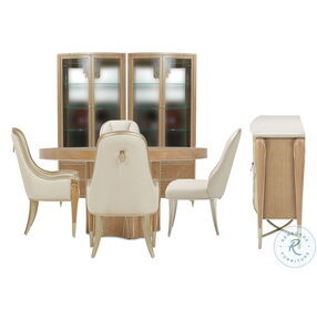 Villa Cherie Caramel Round Dining Room Set
