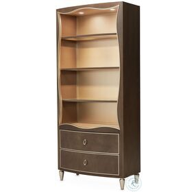 Villa Cherie Hazelnut Bookcase