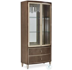 Villa Cherie Hazelnut Display Cabinet