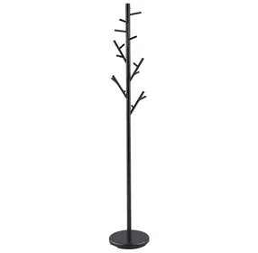 Clover Black 12 Hooks Coat Rack