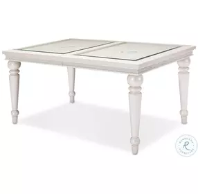 Gilded Cove Ivory Extendable Rectangular Dining Table