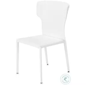 Halo Glossy White Side Chair Set of 2