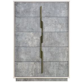 Alvara Stone 5 Drawer Chest with LED