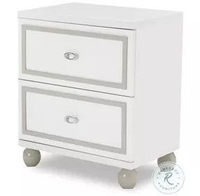 Skyline Peak White Cloud Nightstand