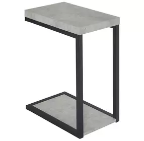 Beck Cement And Black Accent Table