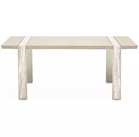 Lotus Bay Sand 100" Extendable Rectangular Narrow Dining Table