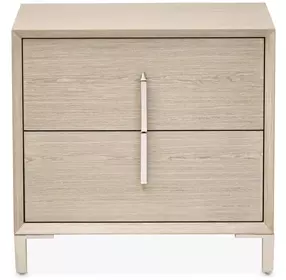 Lotus Bay Sand 2 Drawer Large Nightstand