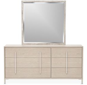 Lotus Bay Sand 6 Drawer Large Dresser with Mirror