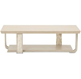 Lotus Bay Sand Rectangular Cocktail Table