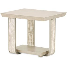 Ivory Cove Sand Rectangular End Table
