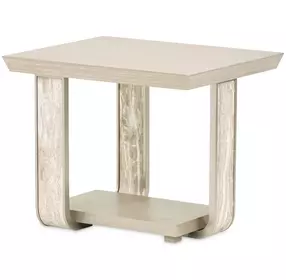Lotus Bay Sand Rectangular End Table