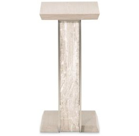 Lotus Bay Sand C-Shaped Rectangular Accent Table