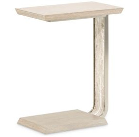 Ivory Cove Sand C-Shaped Rectangular Accent Table