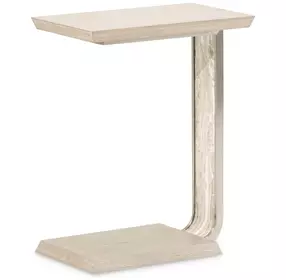 Lotus Bay Sand C-Shaped Rectangular Accent Table