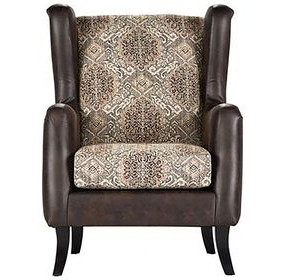 Elmbrook Brown Wingback Accent Chair