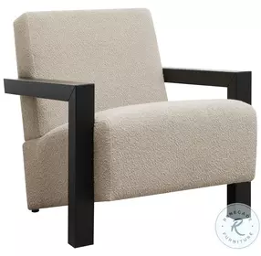 Fitzroy Latte Boucle Accent Chair