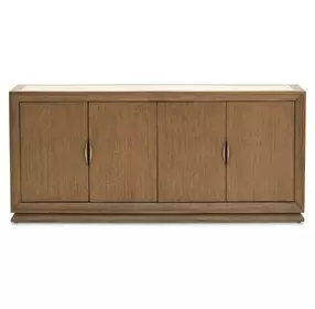 Portrait Sienna Brown 4 Door Sideboard with LED