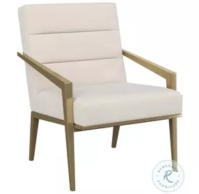 Kirra Cream Velvet Metal Arm Accent Chair
