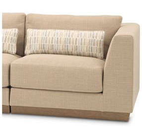 Portrait Toffee Upholstered RAF Chair with Pillow