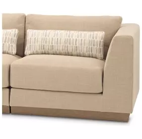 Portrait Toffee Upholstered RAF Chair with Pillow