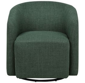 Mossbrook Green Upholstered Swivel Accent Chair